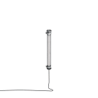 Sammode - Applique tête de lit Elgar D70 L700mm grille inclinée Silver 550lm 2700K