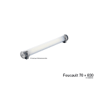 Sammode - FOUCAULT étanche satiné espaces confinés D70 L700mm 1600lm 4000K