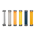 Sammode - Applique Gounod D133 L1300mm 3600lm 4000K corps clair grille inclinée Silver