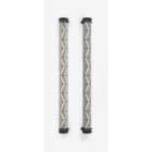 Sammode - Suspension Rivoli noire D100 L1300mm corps satiné 1500lm 2700K