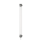 Sammode - Plafonnier Scorel D70 L1300mm 2000lm 4000K corps clair grille Silver