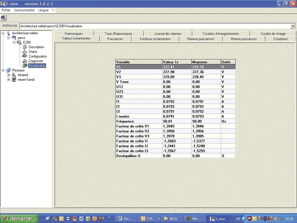 Chauvin Arnoux Energy - Logiciel E.VIEW pour visualisation des centrales de mesures ENERIUM