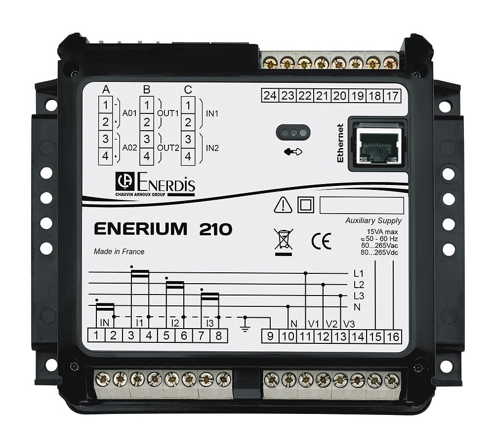 Chauvin Arnoux Energy - CENTRALE ENERIUM 210 ETHERNET + 8E PULSE