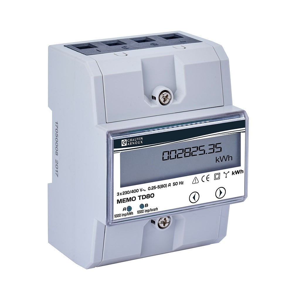 Chauvin Arnoux Energy - COMPTEUR MEMO TD80 230/400Vac 80A