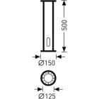 Trilux - Socle d?encastrement en acier galvanisé pour montage de borne 8841