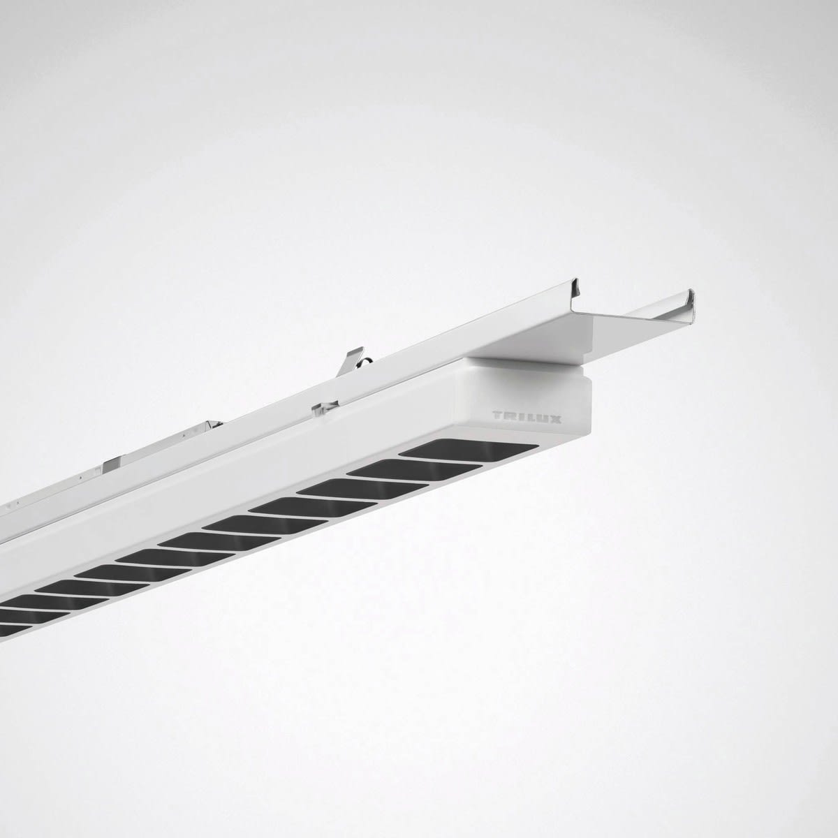 Trilux - Ligne continue E-Line 42W 1474mm 3000K 6000lm IP20 DALI blanc symétrique