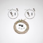 Trilux - Kit de suspension par câble 2 mètres et câble d'alimentation 3x1,5mm²