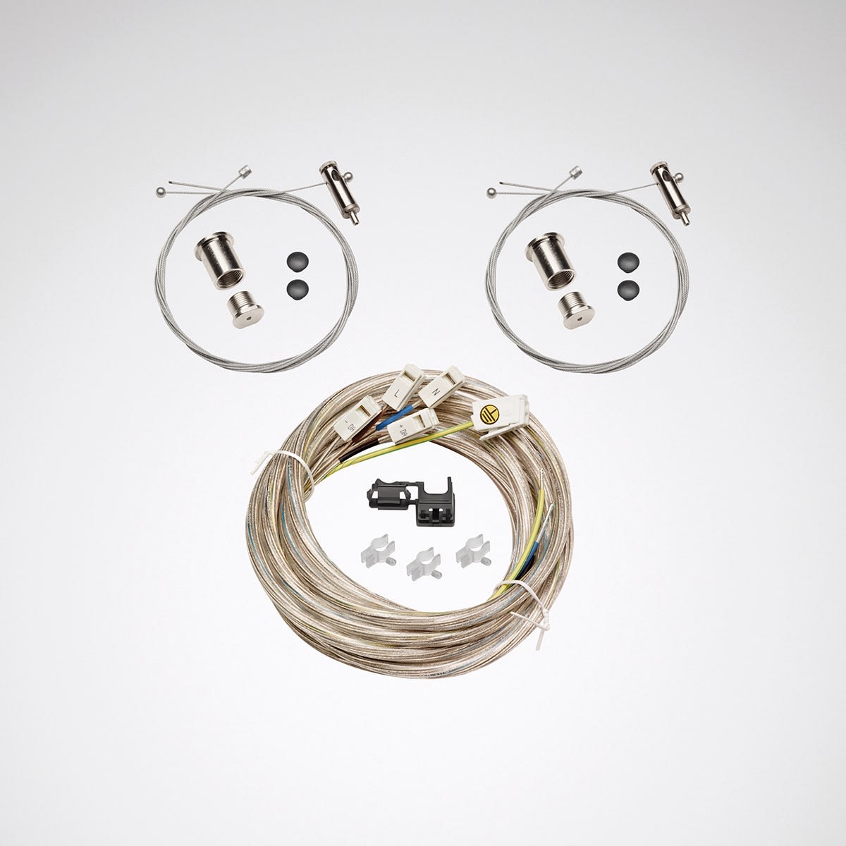Trilux - Kit de suspension par câble 2 mètres et câble d'alimentation 5x1,5mm²