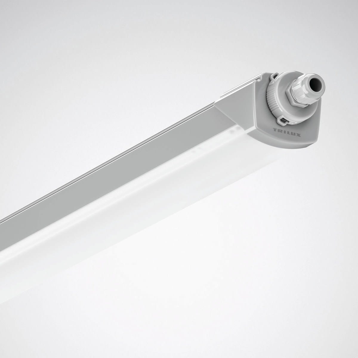 Trilux - Réglette étanche LED Deveo G2 1,5 m 4000K 6 000lm IP66 traversant + détecteur