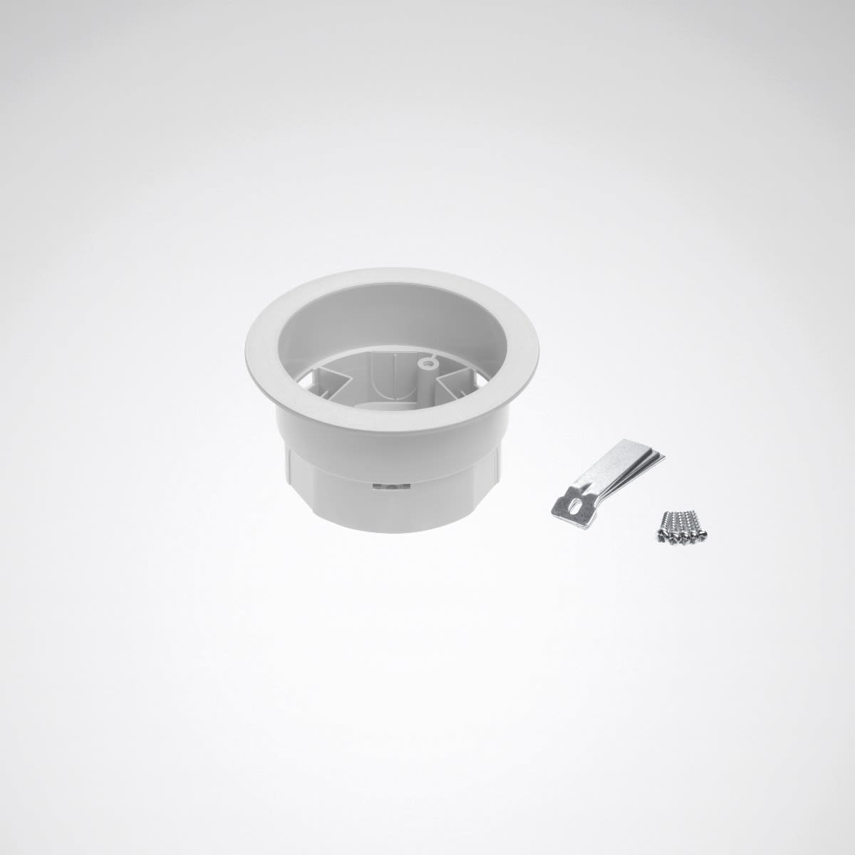 Trilux - Boitier Patère encastré pour fixation avec adaptateur rail,blanc