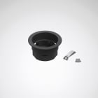 Trilux - Boitier Patère encastré pour fixation avec adaptateur rail,noir