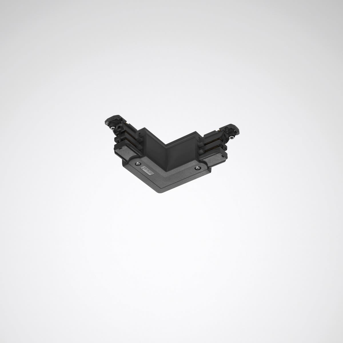 Trilux - Raccord en L, terre externe, noir