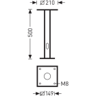 Trilux - Socle d?encastrement sol 4,3 kg