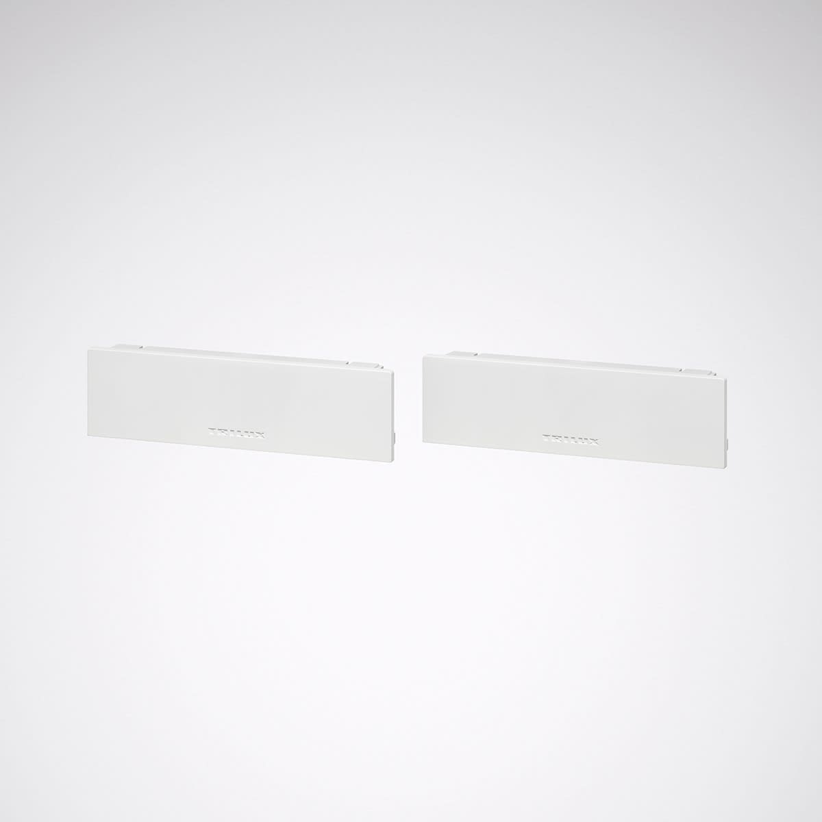 Trilux - Paire d'embouts frontaux pour plafonnier Opendo D, blanc