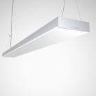 Trilux - Luminaire suspendu Opendo 43W 1127mm 4000K 5300lm IP20 IK03 UGR19 on/off argent