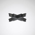 Trilux - Raccord en X pour alimentation Rail DALI encastré, saillie noir