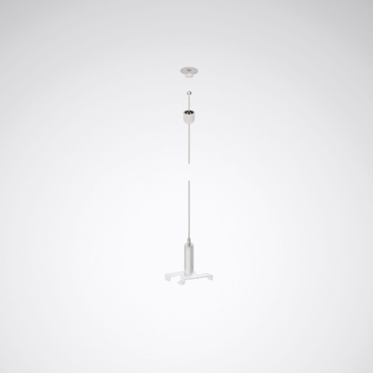 Trilux - Kit de suspension par câble 1,5 m pour Rail DALI suspendu blanc