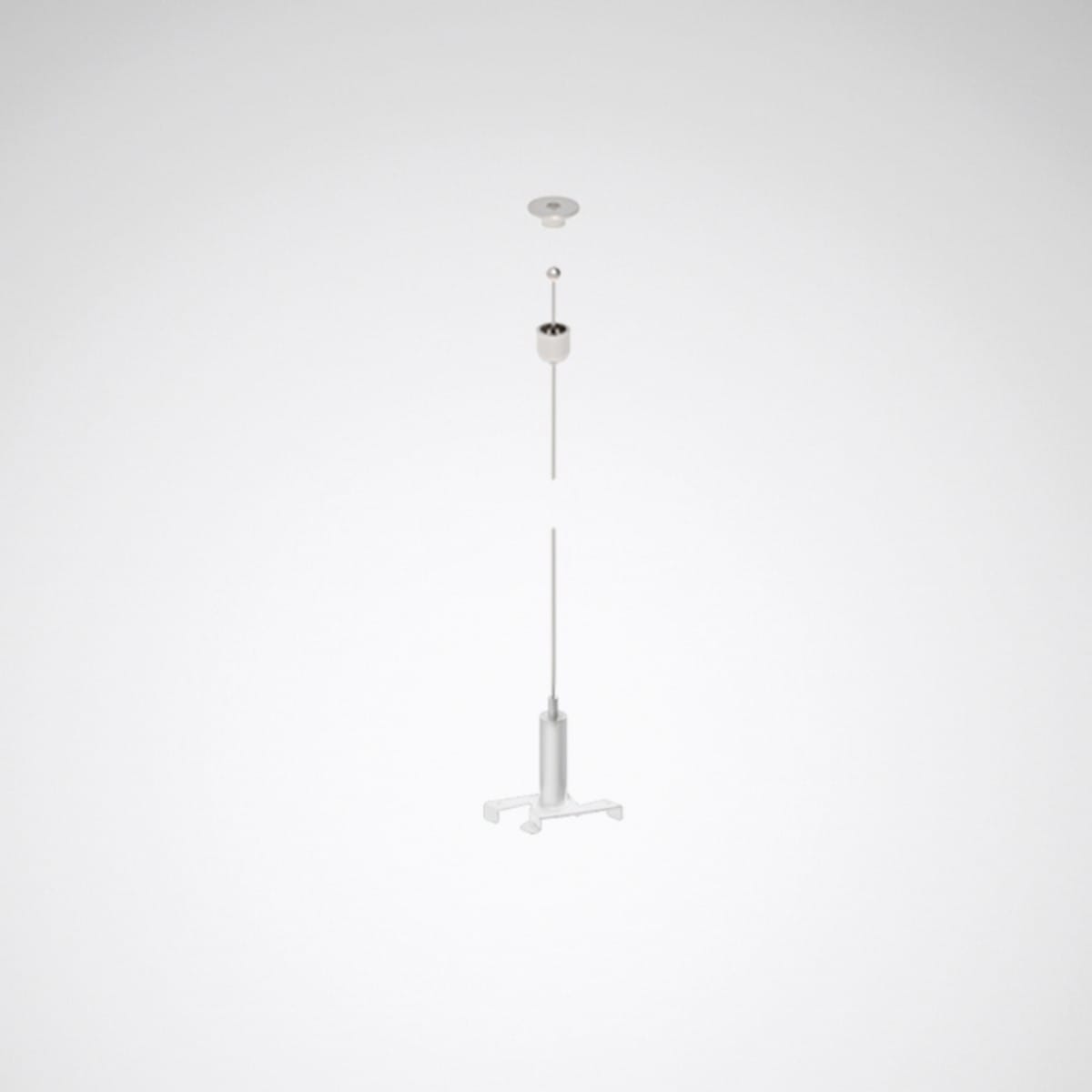 Trilux - Kit de suspension par câble 1,5 m pour Rail DALI suspendu blanc