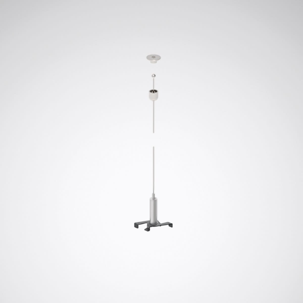 Trilux - Kit de suspension par câble 3,0 m pour Rail DALI suspendu noir