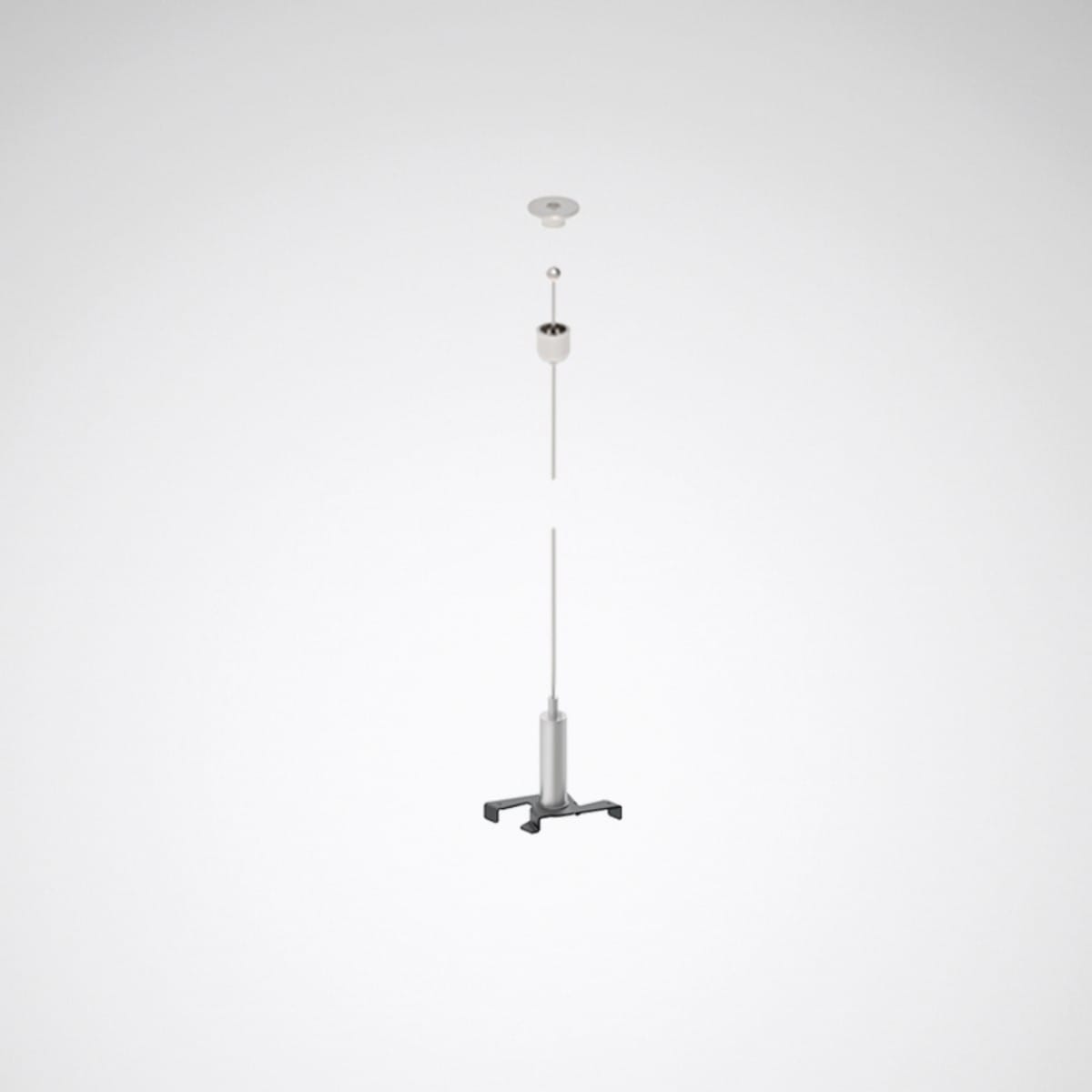 Trilux - Kit de suspension par câble 3,0 m pour Rail DALI suspendu noir
