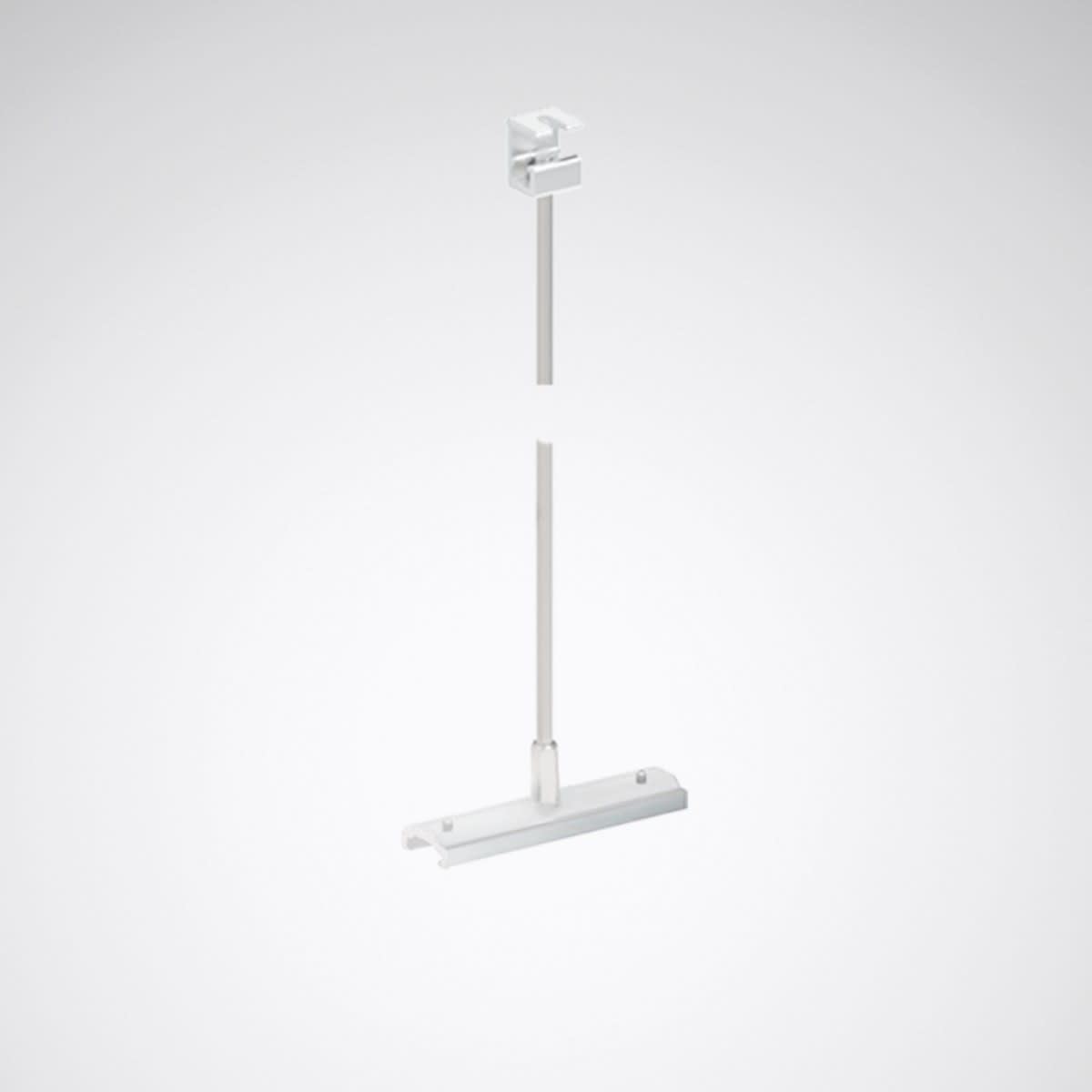 Trilux - Suspension par tige 1,0 m avec crampon pour Rail DALI aluminium