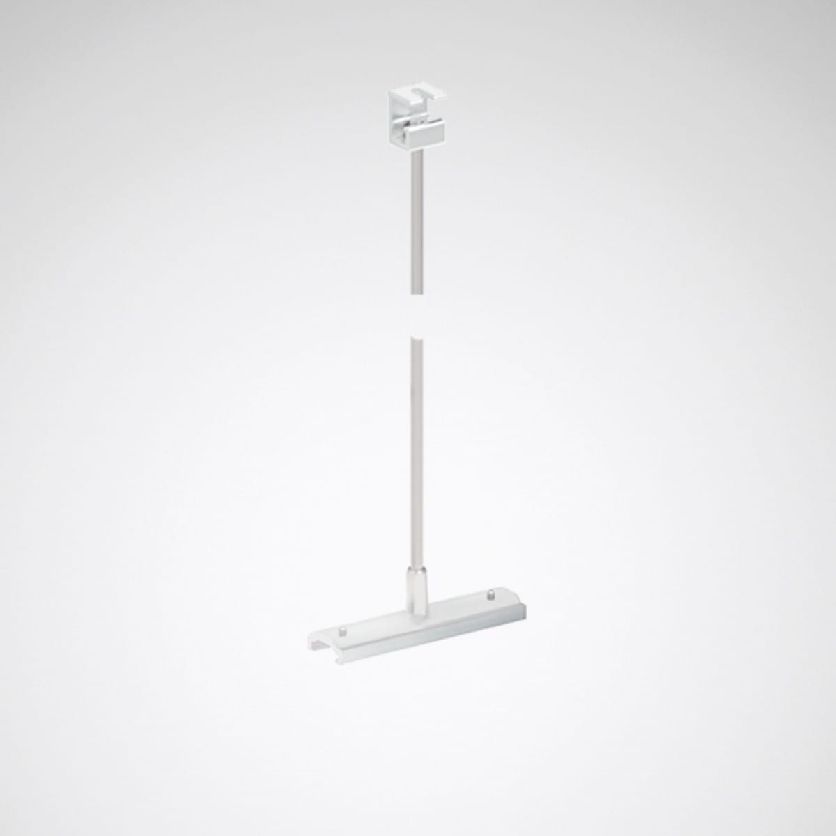 Trilux - Suspension par tige 1,0 m avec crampon pour Rail DALI aluminium