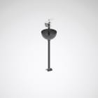 Trilux - Suspension par tige 1,2 m + crampon + baldaquin pour Rail DALI saillie noir