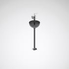 Trilux - Suspension par tige 1,2 m + crampon + baldaquin pour Rail DALI saillie noir