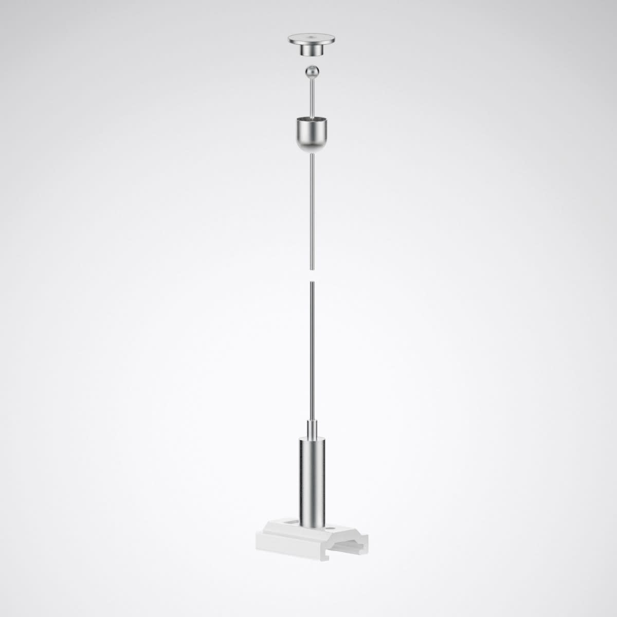 Trilux - Suspension par câble 1,5 m pour Rail DALI saillie blanc