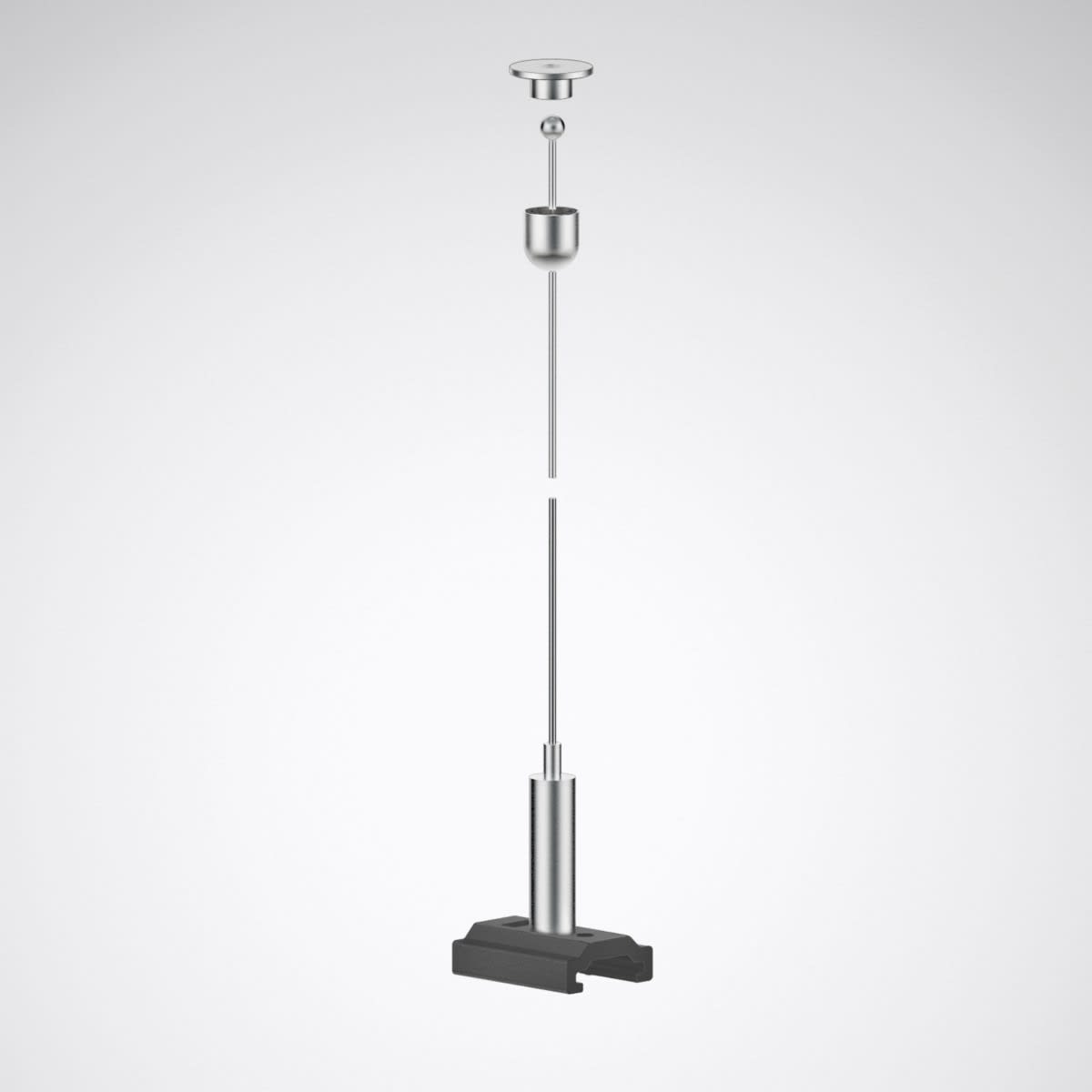 Trilux - Suspension par câble 3,0 m pour Rail DALI saillie noir