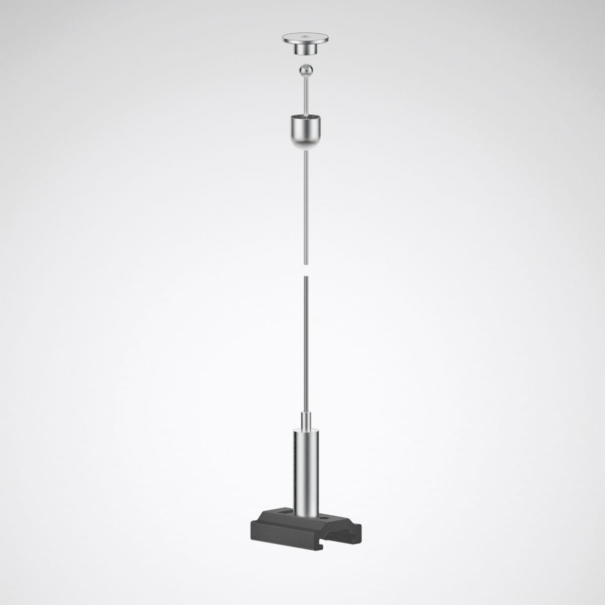 Trilux - Suspension par câble 3,0 m pour Rail DALI saillie noir