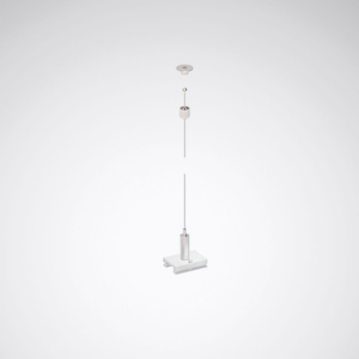 Trilux - Suspension par câble 3,0 m pour Rail DALI suspendu blanc