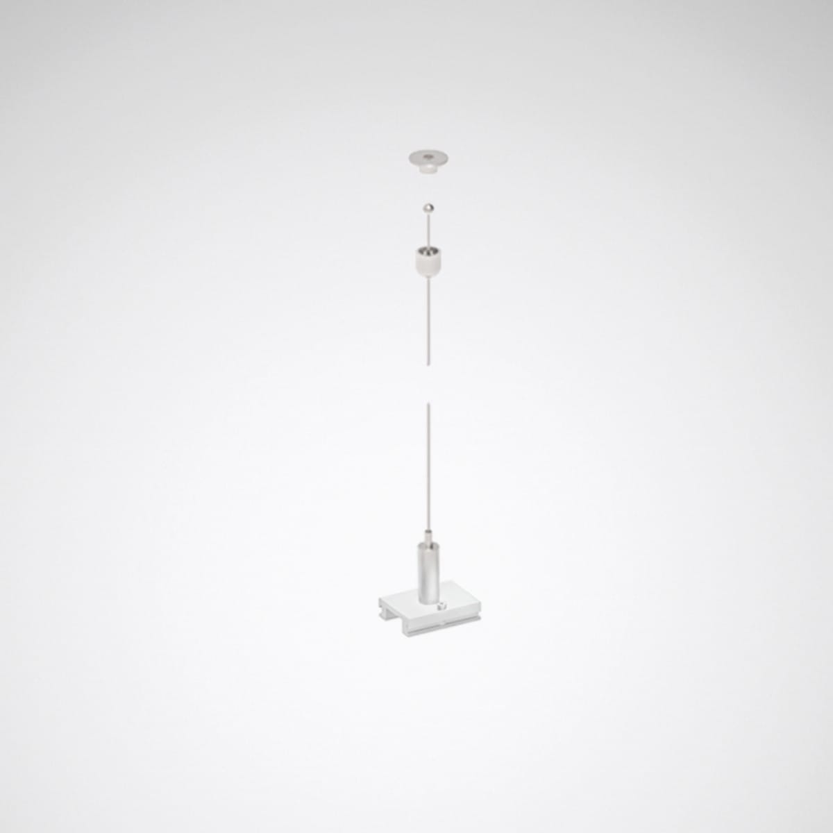 Trilux - Suspension par câble 3,0 m pour Rail DALI suspendu blanc