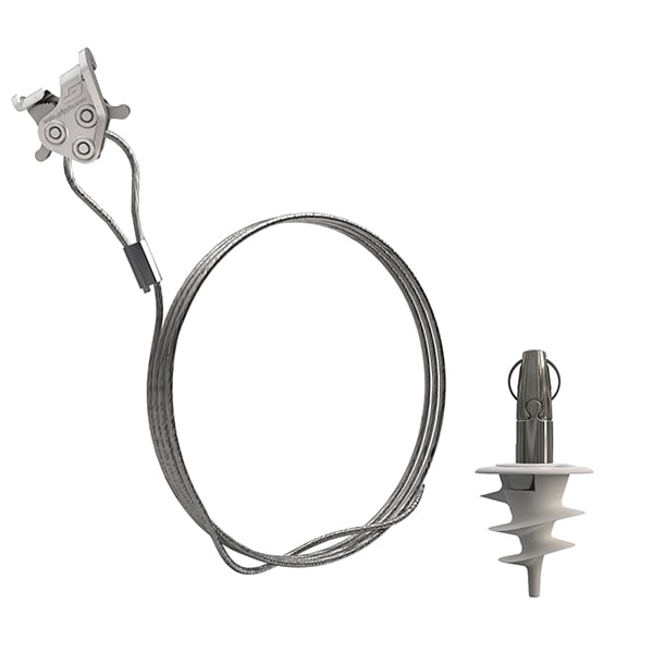 Gripple - Angel Helix sortie centrale (15kg) câble longueur 4m pour CTI3