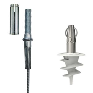 Gripple - Angel Helix sortie centrale câble (15kg) 5m embout Fileté M6