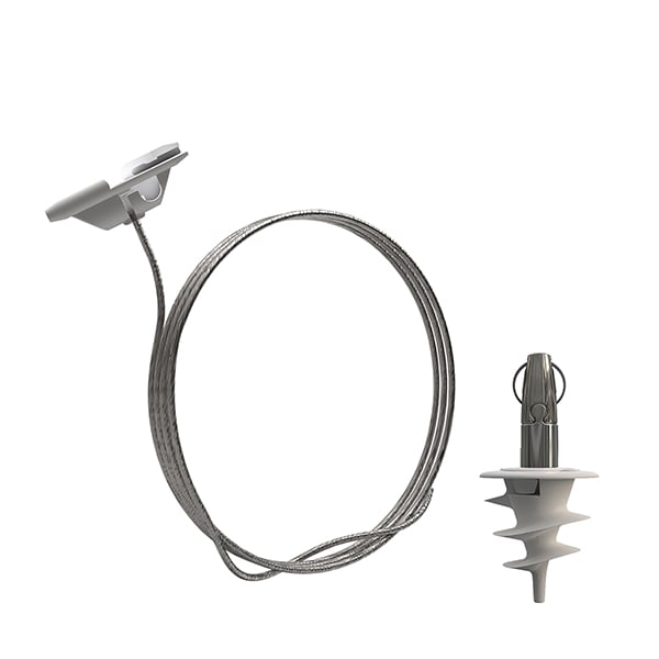 Gripple - Angel Helix sortie latérale crochet (5kg) câble 3m embout Clip TCW