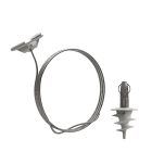 Gripple - Angel Helix sortie centrale crochet (5kg) câble 5m embout Clip TCW