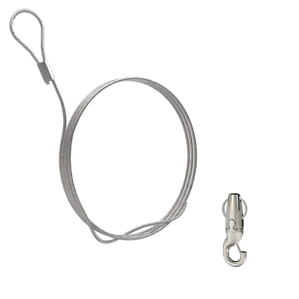 Gripple - Angel sortie latérale crochet N°1 câble 3m embout Boucle