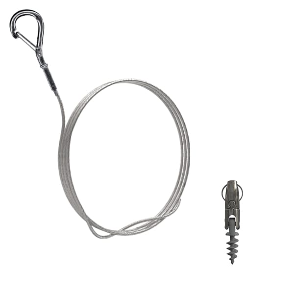 Gripple - Angel Mini Helix sortie latérale câble (15kg) 5m embout Crochet