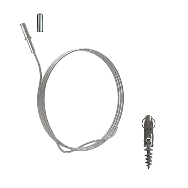 Gripple - Angel Mini Helix sortie latérale câble (15kg) 3m embout Fileté M6