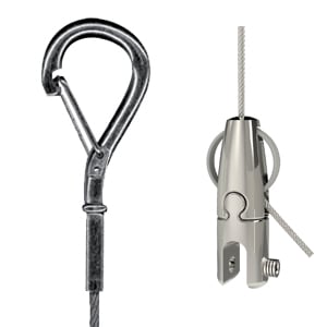 Gripple - Angel latérale signalétique câble N1 4m embout Crochet