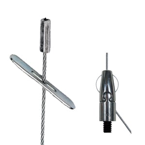 Gripple - Angel sortie lat. fileté M13x12mm N°1 câble 3m embout Butée