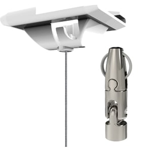 Gripple - Angel sortie latérale rotule taraudée M6 N°1 câble 1m embout clip TCW