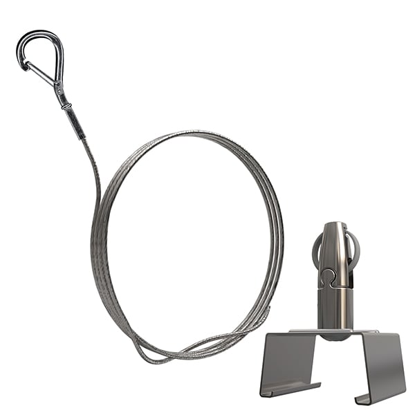 Gripple - Angel UT1 sortie latérale N°1 (15 kg) câble 2m embout Crochet