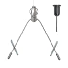 Gripple - Angel Y sortie laterale, brins 150mm Butées, cable 2m embout Déco M6