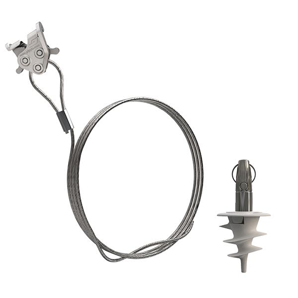 Gripple - Angel Helix sortie centrale (15kg) câble longueur 1m pour CTI6