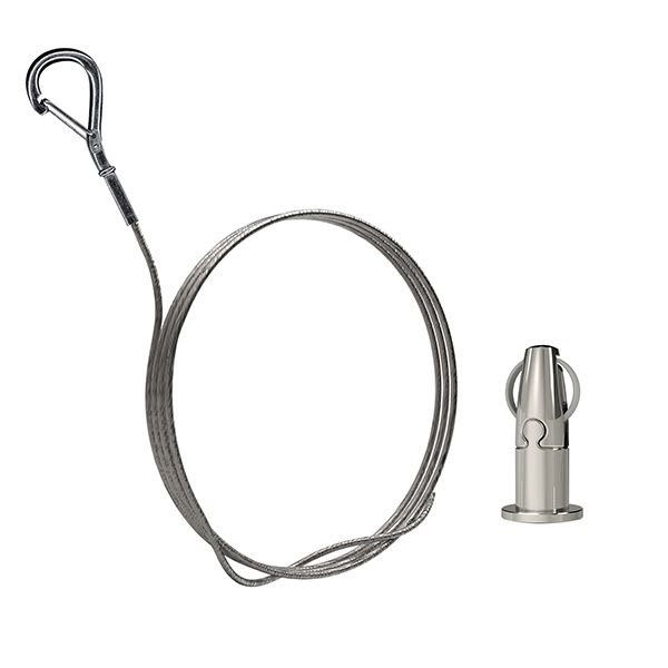 Gripple - Angel sortie latérale disque N°1 câble 2m embout Crochet