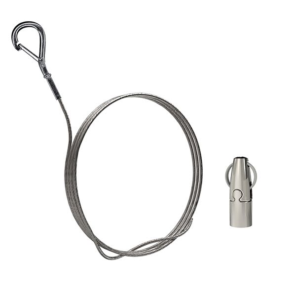Gripple - Angel sortie latérale taraudé M4 N°1 câble 5m embout Crochet