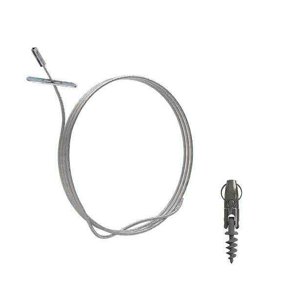 Gripple - Angel Mini Helix sortie latérale câble (15kg) 1m embout Butée