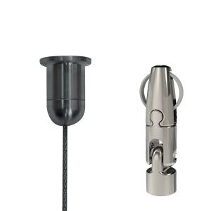 Gripple - Angel sortie latérale rotule taraudée M6 N°1 câble 2m embout Déco M6